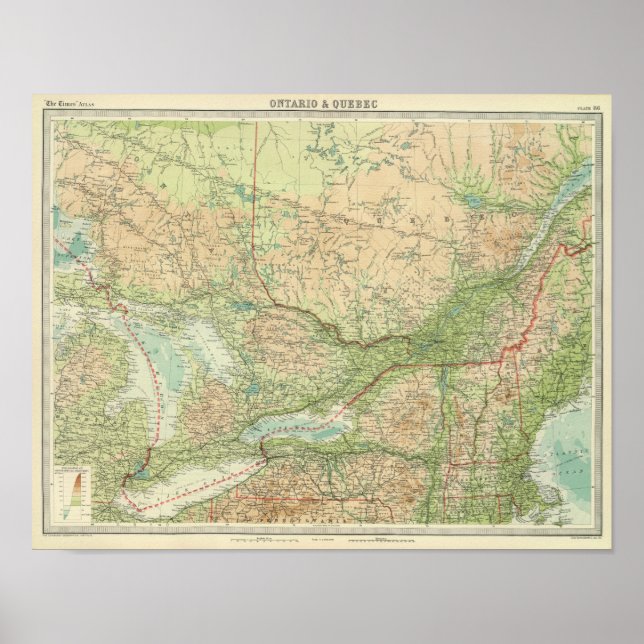 Ontario & Quebec Poster (Framsidan)