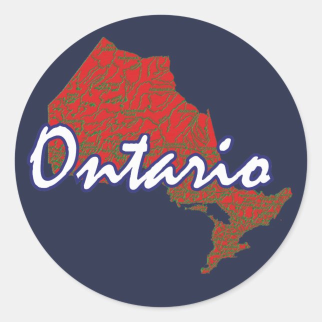 Ontario Runt Klistermärke (Framsida)
