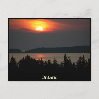 Ontario - Sjö Superior Sunset - vykort