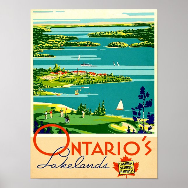 Ontario Vintage resor Poster (Framsidan)