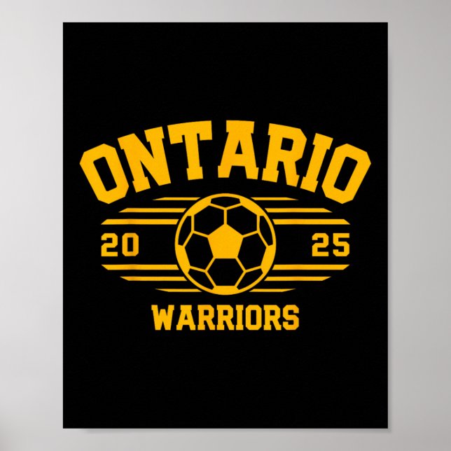 Ontario Warriors Fotboll Byll 2025 Hs  Poster (Framsidan)