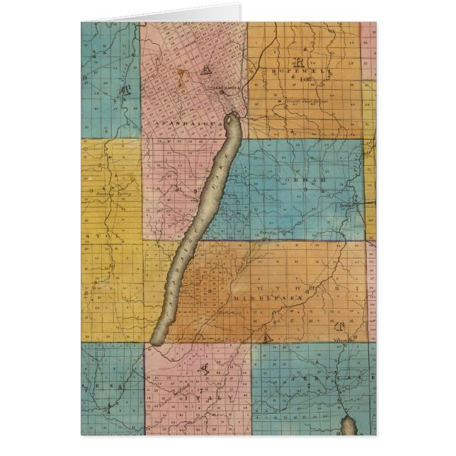 Ontario, Yates County Hälsningskort (Framsidan)