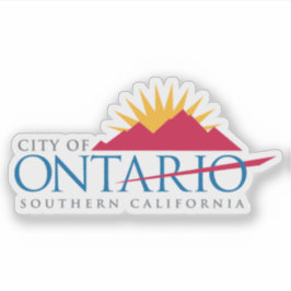Ontarios logotyp, Kalifornien, USA Klistermärken