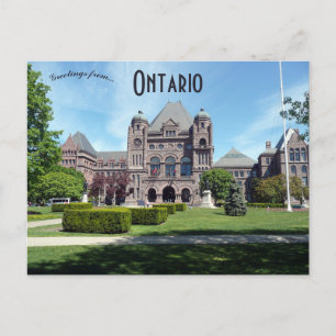 Ontarios parlamentsbyggnad Ontario Kanada Vykort