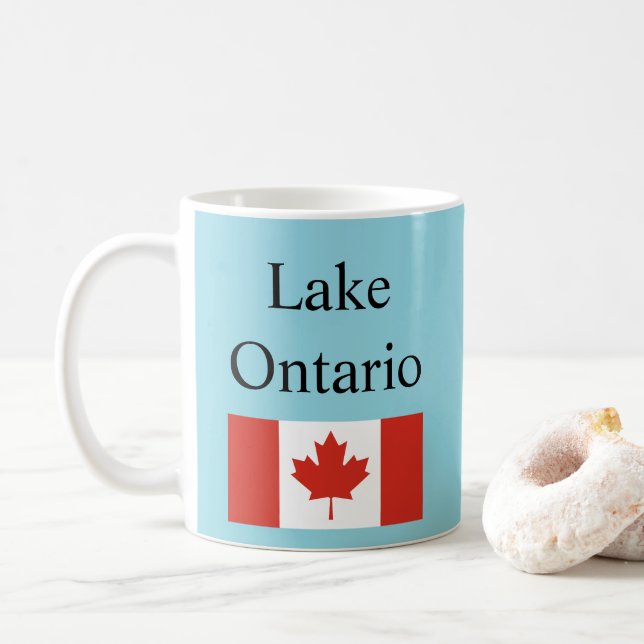 Ontariosjön Kanada Flagga  Kaffemugg (Med munk)
