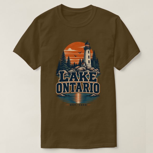 Ontariosjön T Shirt (Design framsida)