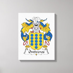 Ontiveros familjvapensköld canvastryck