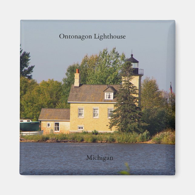 Ontonagon Lighthouse 2023 magnet (Framsidan)