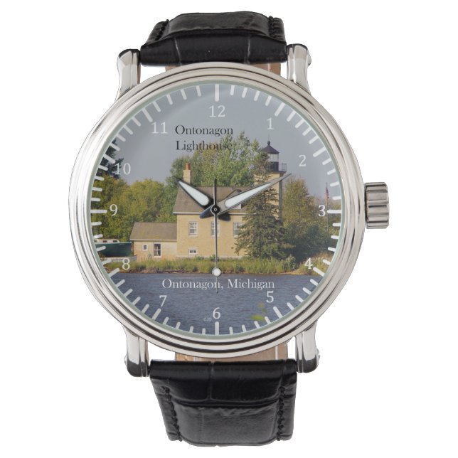 Ontonagon Lighthouse 2023 watch Armbandsur (Framsida)