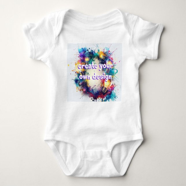 Ontwerp je eigen babyromper – Uniek en persoonlijk T Shirt (Framsida)
