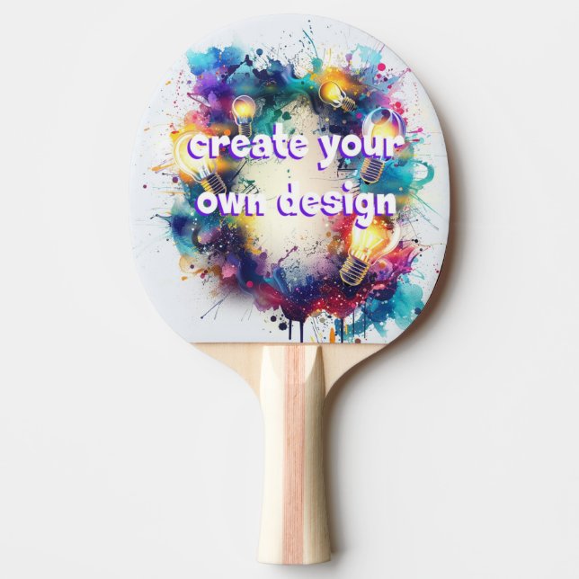 Ontwerp jouw unieke tafeltennisbatje – Laat je cre Pingisracket (Framsidan)