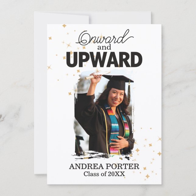 Onward and Upward Graduation Party Inbjudningar (Framsida)