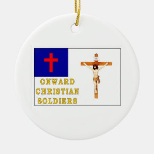 ONWARD CHRISTIAN SOLDIERS JULGRANSPRYDNAD KERAMIK