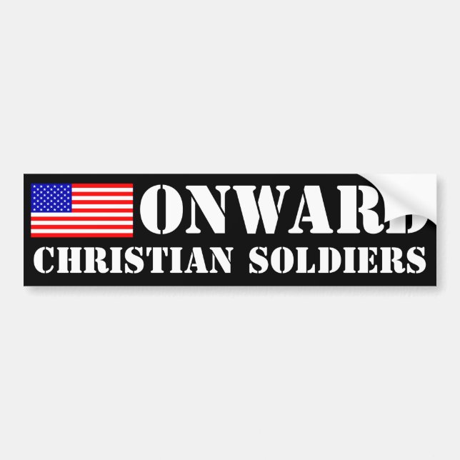 Onward kristensoldater bildekal (Framsidan)
