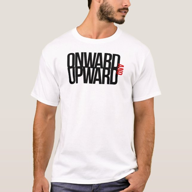 Onward och uppåt tee (Framsida)