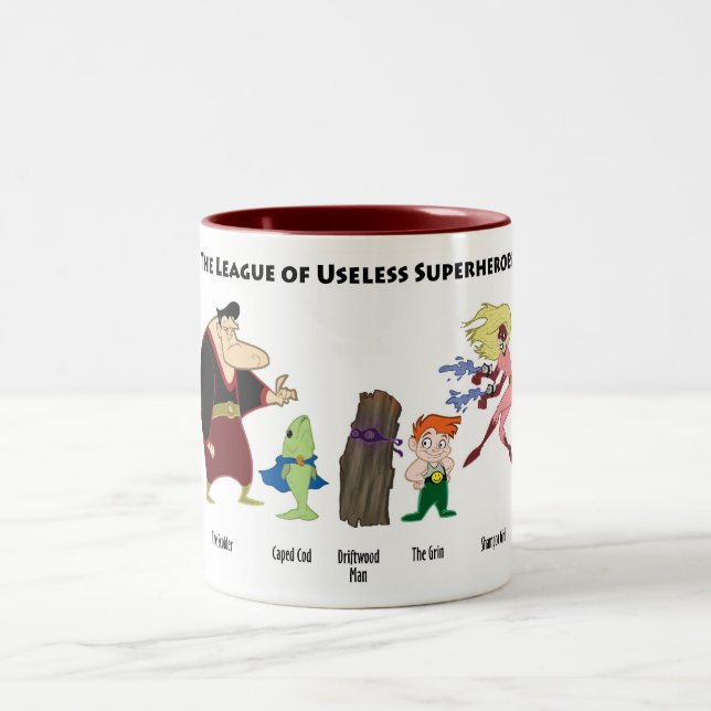 Onyttig Superheroesmugg Två-Tonad Mugg (Center)