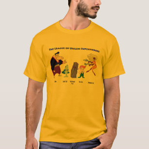 Onyttiga Superheroes på färg Tee Shirt