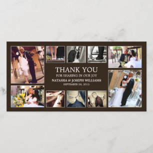ONYX COLLAGE BRÖLLOP TAANK DIG CARD TACK KORT