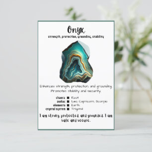 Onyx Crystal-kort Inbjudningar