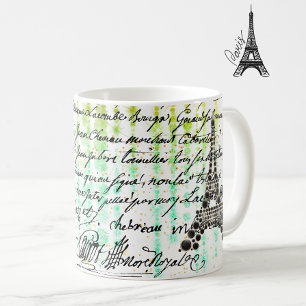 Onyx Eiffel Torn-kaffe Mugg