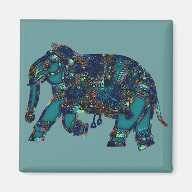 Onyx Elephant Magnet (Framsidan)