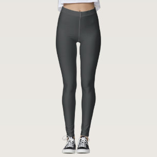 Onyx Färg Enfärgad Slät Leggings