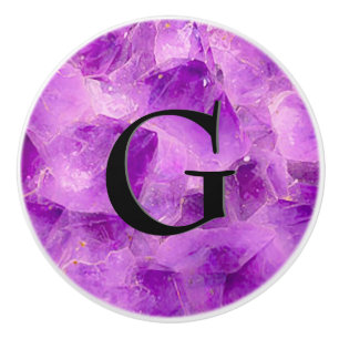 Onyx för mönster för Gemsten Amethyst & svart, Knopp