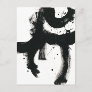 Onyx Gesture - svarta färgstreck Vykort