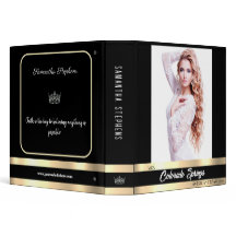 Onyx Gold Shine Pageant-anteckningsbok 3-ring bind