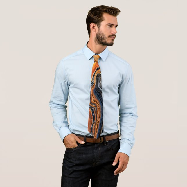 Onyx Marmor Konst Halsduk Slips (In Situ)