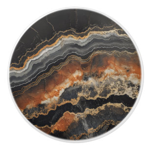 Onyx Natural Gem Mönster Knopp