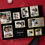 Onyx Photo Collage Ramar Modern Glatt Moments<br><div class="desc">Jul Helgdag Photo Collage Elegant Glatt Moments ____________________________ ***Denna design är en del av en julklapp för helgdag*** Fånga julhelgens magi med min Elegant Glatta Moments jul - Helgdag Foto Collage Collection! Den här samlingen är designad för att på ett snyggt sätt visa dina uppskattade minnen i en contemporary och...</div>