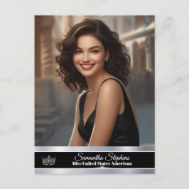 Onyx Shine Skönhetstävling Promo Vykort