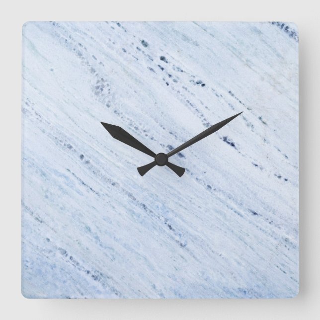 Onyx Stone Mönster Acrylic Wall Clock Fyrkantig Klocka (Framsida)