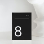 Onyx Tuxedo - enkel, modern, modern Premium-Elegan Bordsnummer<br><div class="desc">*del av en samling</div>