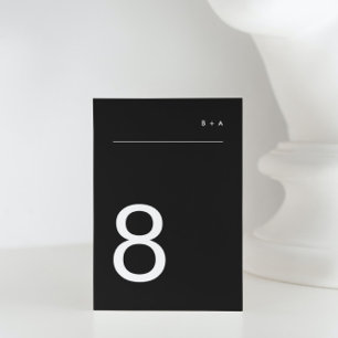 Onyx Tuxedo - enkel, modern, modern Premium-Elegan Bordsnummer