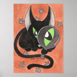 Onyxkatten 'något är Afoot Poster