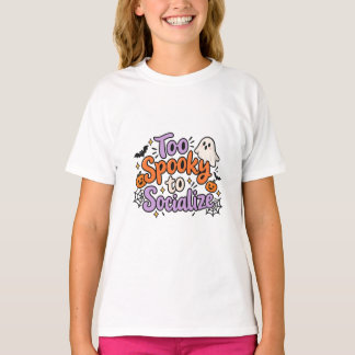 oo Kuslig att umgås Rolig Halloween-design T-shirt