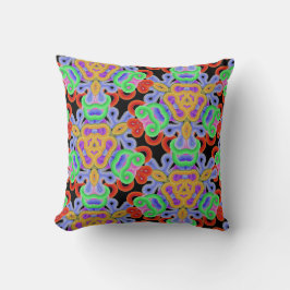 Oodlar av nudlar, färgader på svart kudde