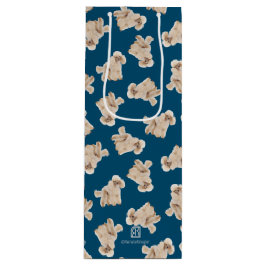 Oodlar av Pudel (vit på blå Personlig)