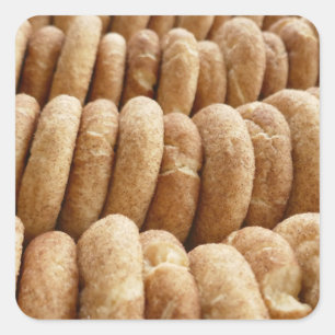 Oodlar av Snickerdoodles Fyrkantigt Klistermärke