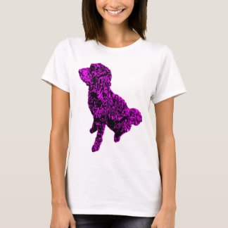 Oodle Spoodle Groodle Rosa Black Woodcut T Shirt
