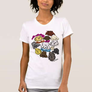 oodles och oodles av klotter och pudelT-tröja T-shirt