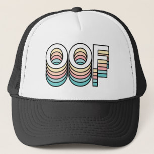 OOF Pastel Retro Aesthetic Modern Typography Keps