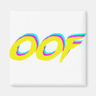 OOF Retro Neon Graphic Magnet