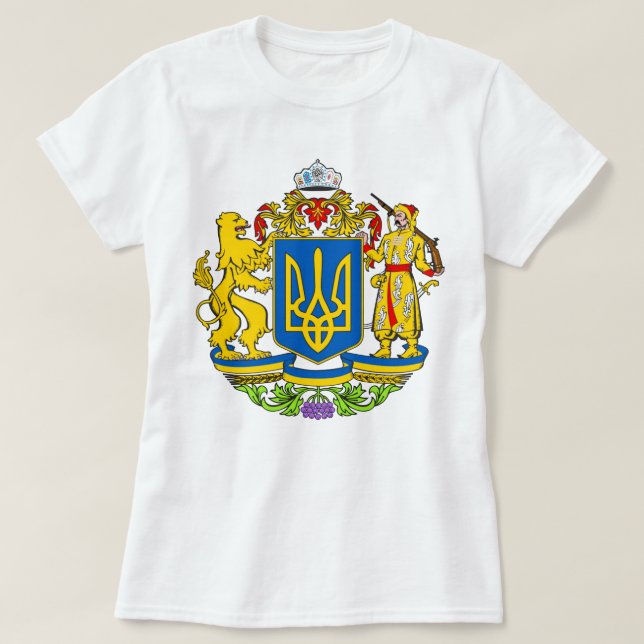 Oofficiell ukrainsk Jacka av Arm T-Shirt (Design framsida)