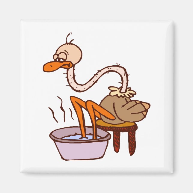 Oogie Ostrich Magnet (Framsidan)