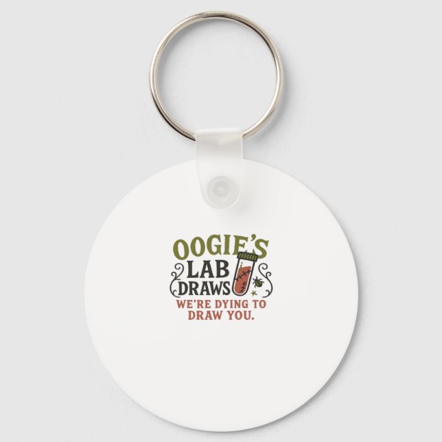 Oogie�s Lab Draws � Rolig Halloween Phlebotomist & Nyckelring (Framsida)