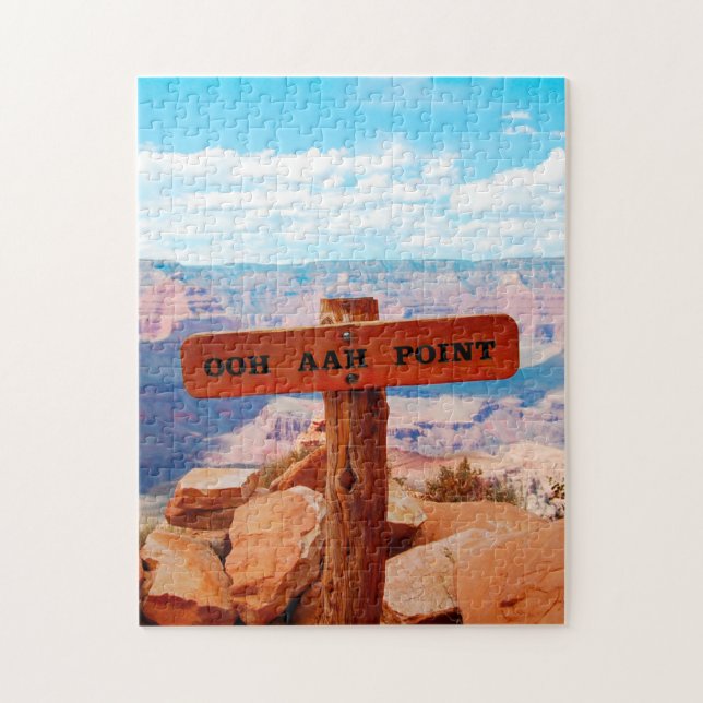 Ooh Aah Point Grand Canyon. Julhälsningar Pussel (Vertikal)