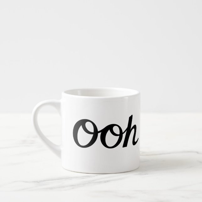 Ooh La La Skript Svart Espressomugg (Vänster)